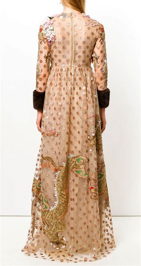 Must have: GUCCI embroidered polka dot tulle gown